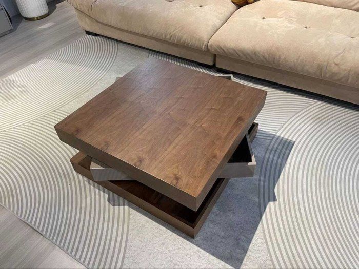 Table Basse - Non spécifié - Rotative - Rond - Bois - Contemporain - Design