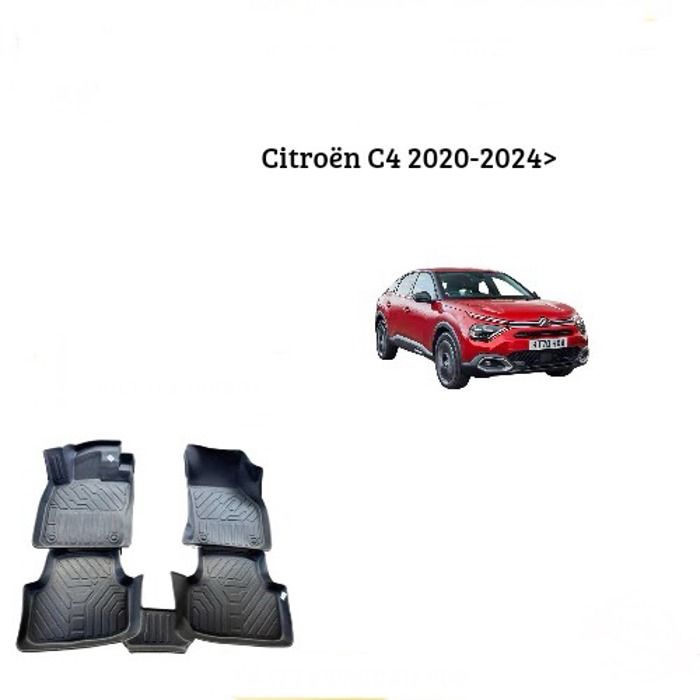 Tapis de sol - Citroën - C4 - 2020-2024 - 7D TPE - Antidérapant - Résistant aux intempéries