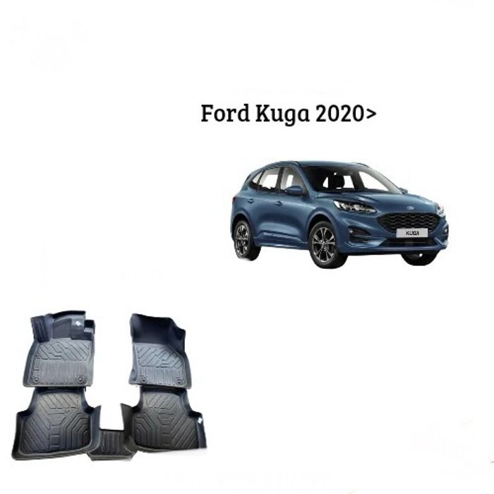 Tapis de sol - Ford - Kuga 2020 - TPE 7D - Antidérapant - Résistant aux intempéries