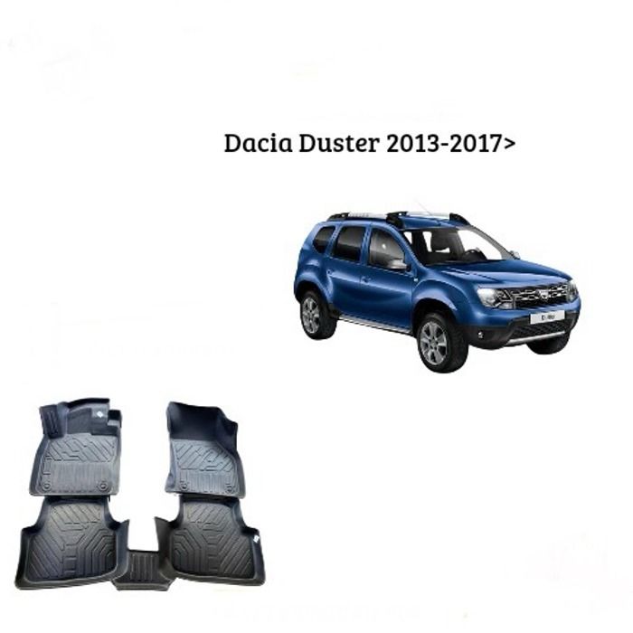 Tapis de sol - Dacia - Duster 2013-2017 - TPE 7D - Antidérapant - Résistant aux intempéries