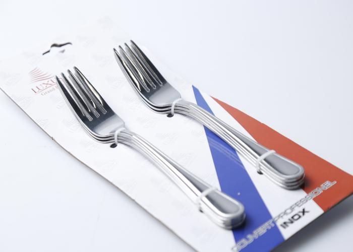 Fourchettes à Dessert - HO - Inox - 6 pièces - Design épuré - Compatible lave-vaisselle