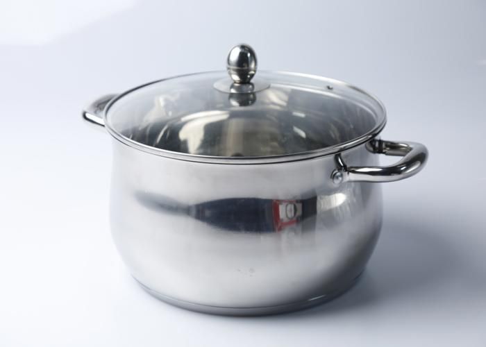 Marmite en Aluminium avec Couvercle en Verre 7,6L