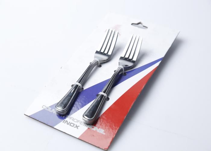 Fourchettes à Gâteau - HO - Inox - 6 pièces - Design épuré - Compatible lave-vaisselle