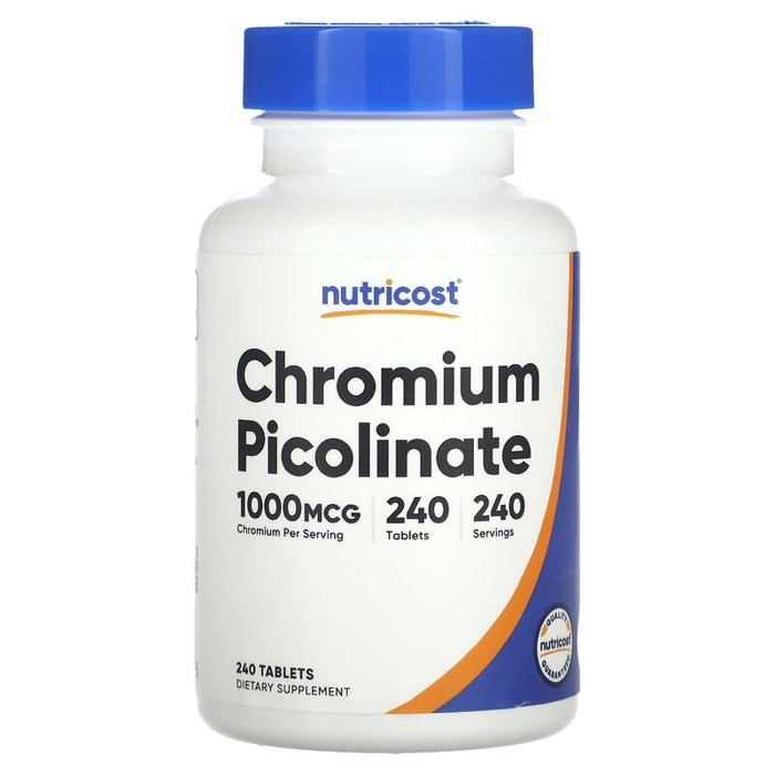 Picolinate de chrome, 1000 µg, 240 comprimés
