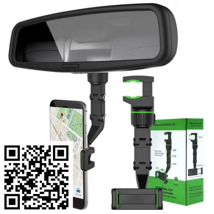 Support de Téléphone - Non spécifié - Rotatif 360 Degrés - Installation Simple - Angle de Vision Réglable