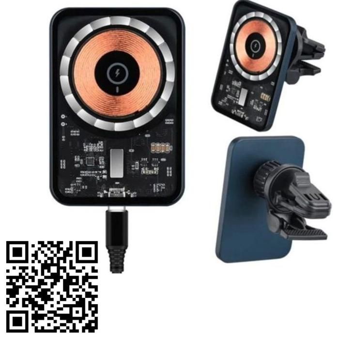 Chargeur sans fil - Non spécifié - 15W - Support magnétique - Compatible Qi - Installation facile