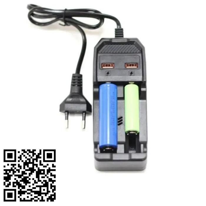 Chargeur Lithium Double Port USB - Non spécifié - 2 Ports USB - Protection intelligente - Noir - CA 100-240V