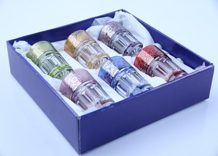 Verres à thé - GENERIC - Prestige Impérial - Argenté - Coloré - 6 pièces