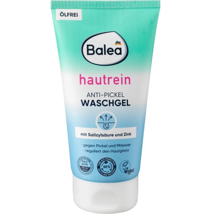Gel Nettoyant Visage - BALEA - 150 ml - Vegan - Sans colorants - pH neutre