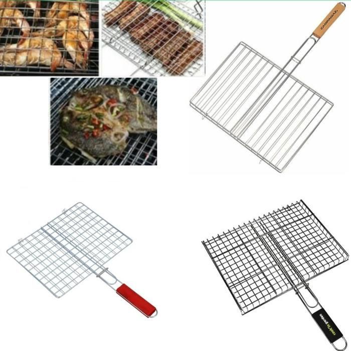 Panier Pliable en Maille pour Barbecue - Pratique pour Camping et Activités en Plein Air (Couleur aléatoire)