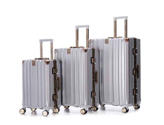 Valises - QIAFEI - PACK 3 VALISES - Aluminium - Rigide - Gris