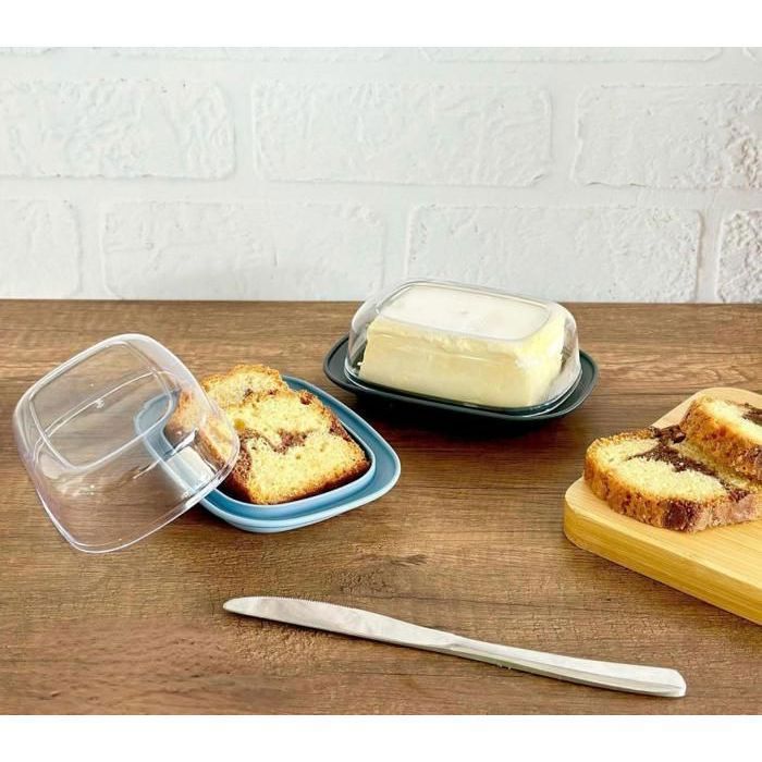 Beurrier - AYA HOME - Couverture en plastique alimentaire - BPA Free - Couleurs aléatoires - Blanc