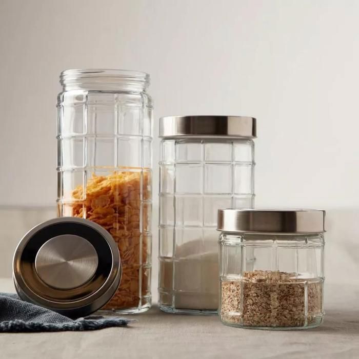 Bocaux en verre - AYA HOME - Set de 2 - 2,5L et 2L - Résistants - Accessoires de cuisine