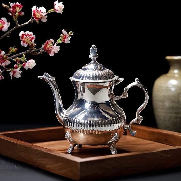 Théière - AYA HOME - 1,2L - Inox haute qualité - Design élégant - Made in INDIA