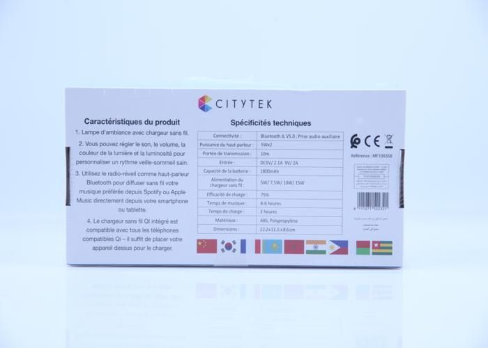 6 en 1 multifonction réveil - 10W - MF109358 Citytek