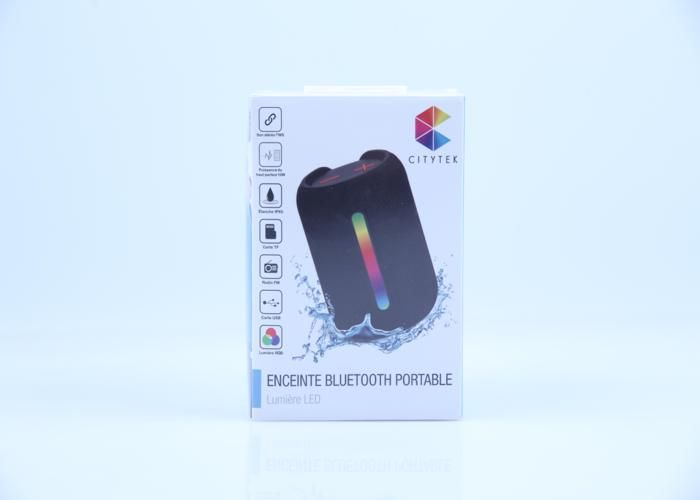 Enceinte BTH MI LED IPX5 - 10W - Red - MF109355 Citytek