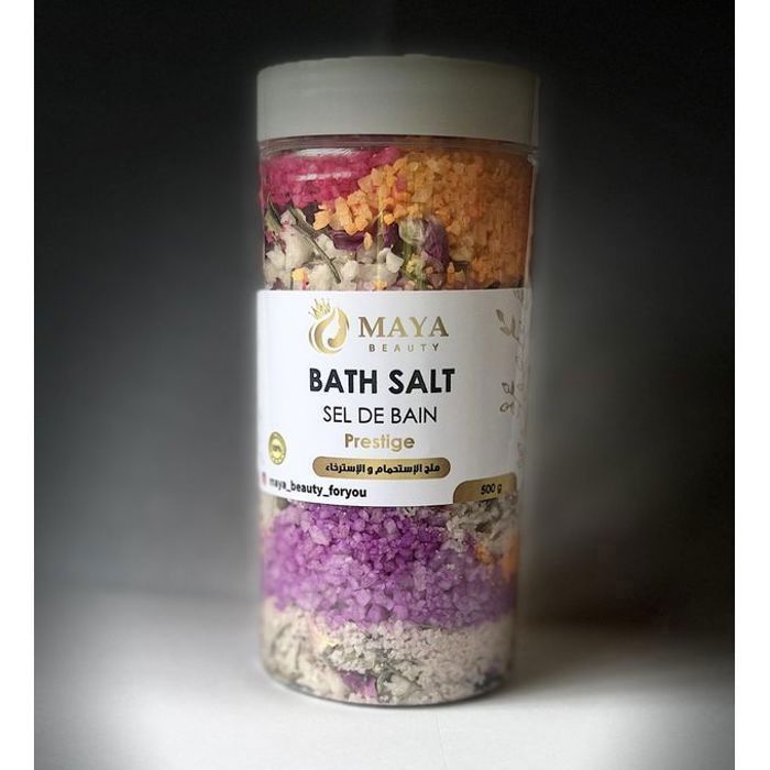 Sel de Bain Prestige à bases d'herbes et huiles essentiels (100% Naturel) 500g BY MAYA BEAUTY