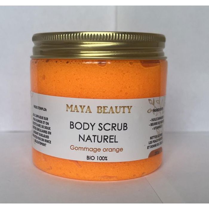 Gommage corporel - Maya Beauty - Orange Body Scrub - 200 gr - 100 % bio - Hydratant et nourrissant