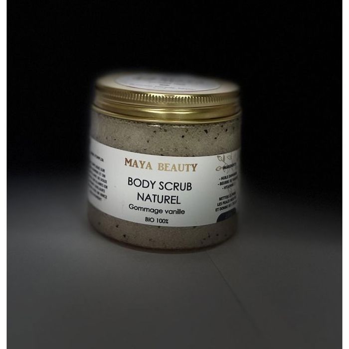 Gommage corporel - Maya Beauty - Vanille  Body Scrub - 200 gr - 100 % bio - Hydratant et nourrissant