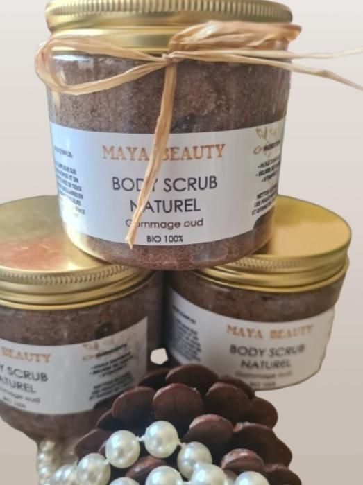 Gommage corporel - Maya Beauty - OUD Body Scrub - 200 gr - 100% bio - Hydratant - Senteur OUD