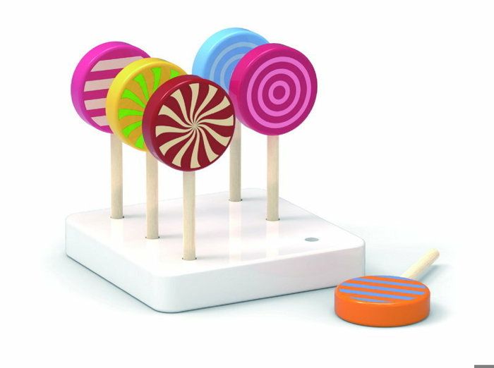 Jouet - VIGA - Lollipop 6pcs Set - 6 sucettes colorées - Écologique - Non toxique