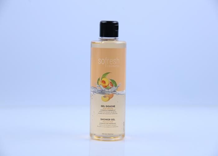 Gel Douche - Sofresh - Pêche - 400ml - Non gras - Pour adulte