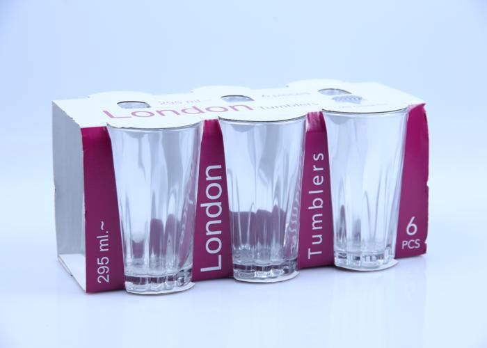 Verres à Eau - GENERIC - London - 295ml - 6 pièces - Verre plat