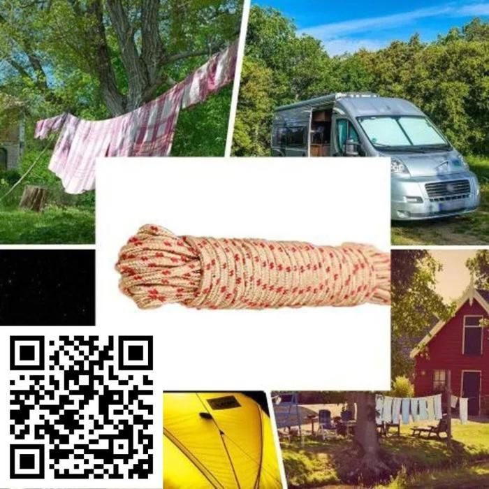 Corde de Linge en Nylon 10m idéale pour suspendre vos vêtements