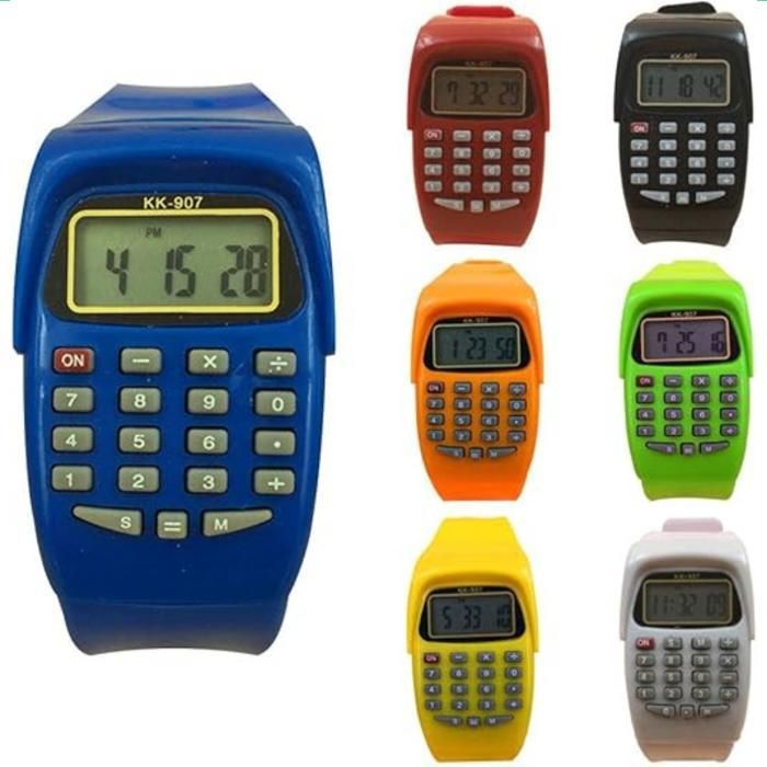 Calculatrice Multifonction en Silicone pour Enfants - Modèle Coloré et Sportif (Couleur aléatoire)