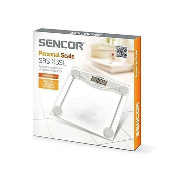 Pèse Personnes - Sencor - SBS électronique - 150 kg - Auto-On - Verre facile à entretenir