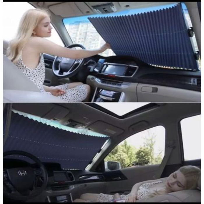 Pare Soleil de Voiture Pliable Anti UV Isolation Soleil rétractable (70cm)