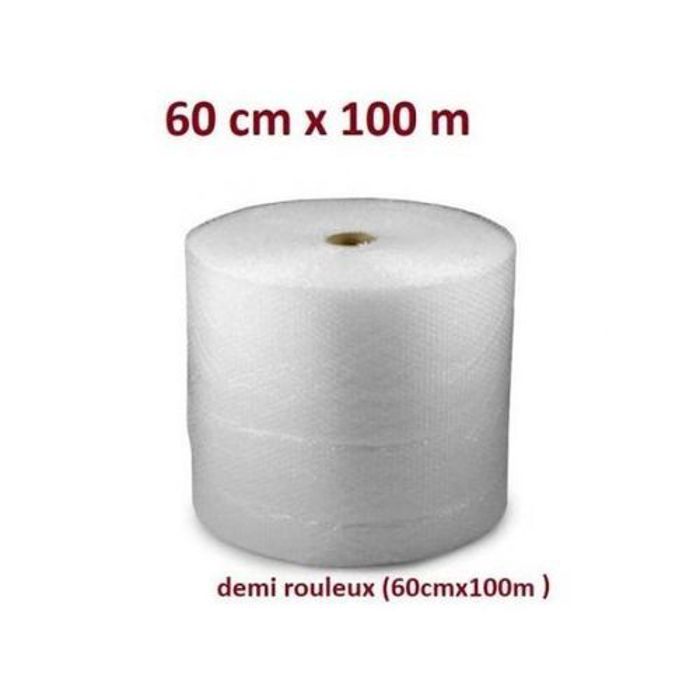 Demi Rouleau De Papier Bulles - Film à bulles 60 cm x 100 Mètres
