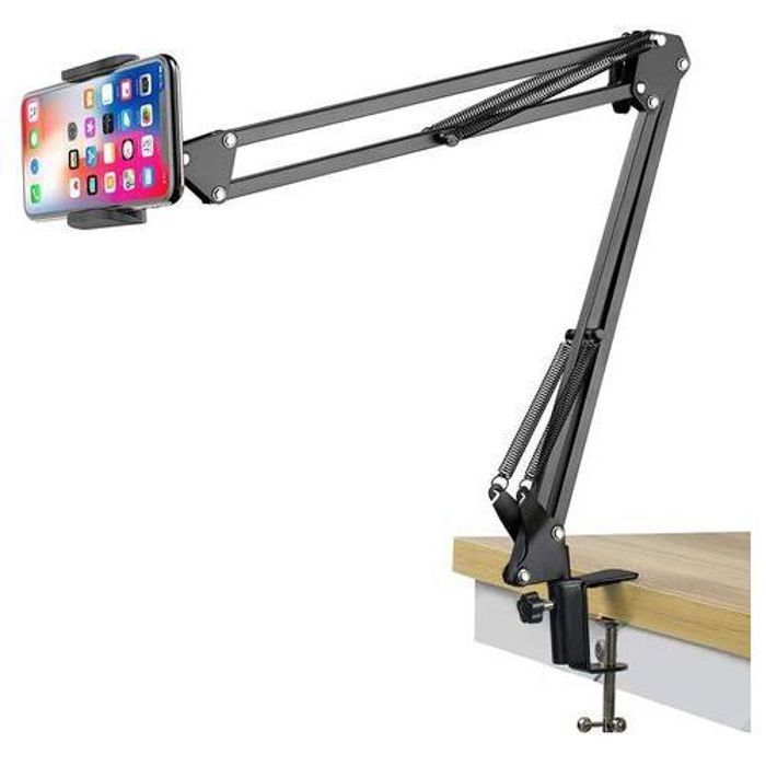 SUPPORT POUR TÉLÉPHONE ET TABLETTE multi-usages en aluminium