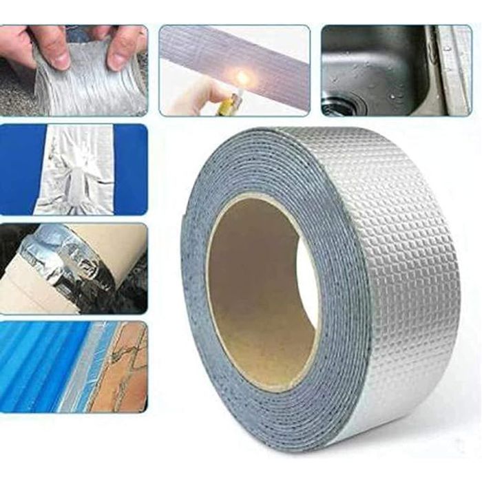 étanche en aluminium - Réparation de fuite de tuyaux - Argent