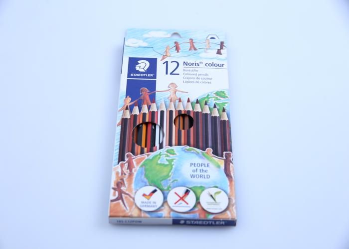 Crayons de couleur - STAEDTLER - 12 crayons - Matériau WOPEX - Mine résistante - Multicolore