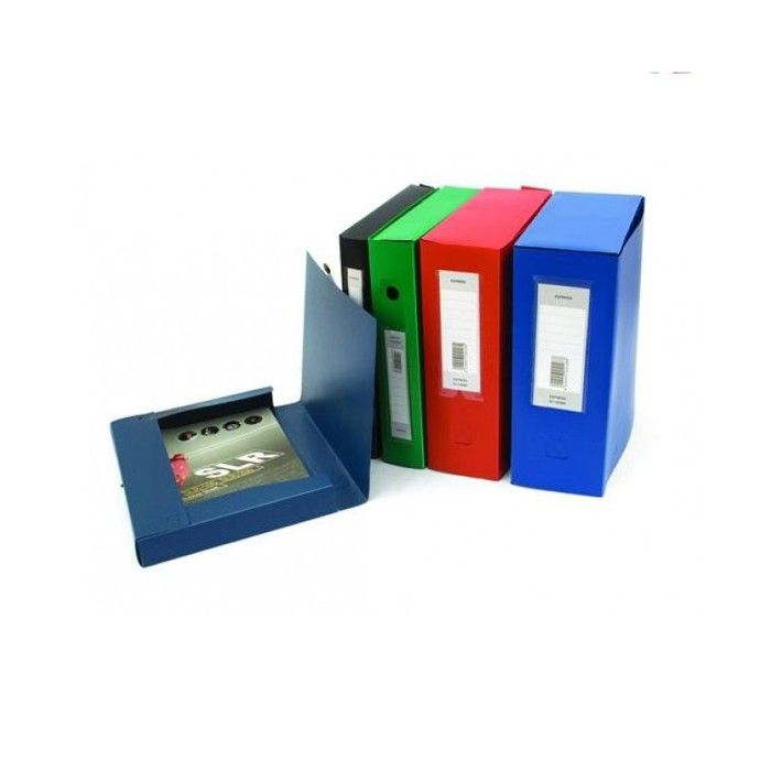 Boites Archives à pression - EXPRESS - Dos 8cm - Polypro - Multicolore - 8/10ème épaisseur