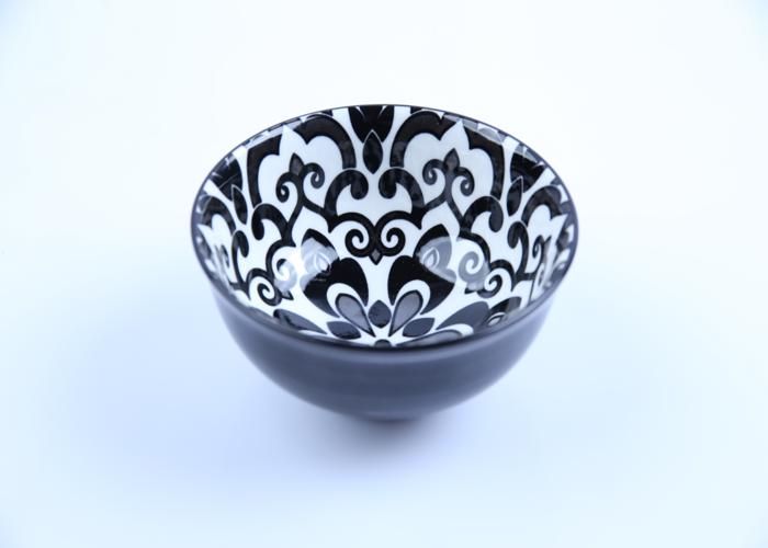 Bol en porcelaine - GENERIC - 220ml - Noir - Compatible lave-vaisselle - Rond