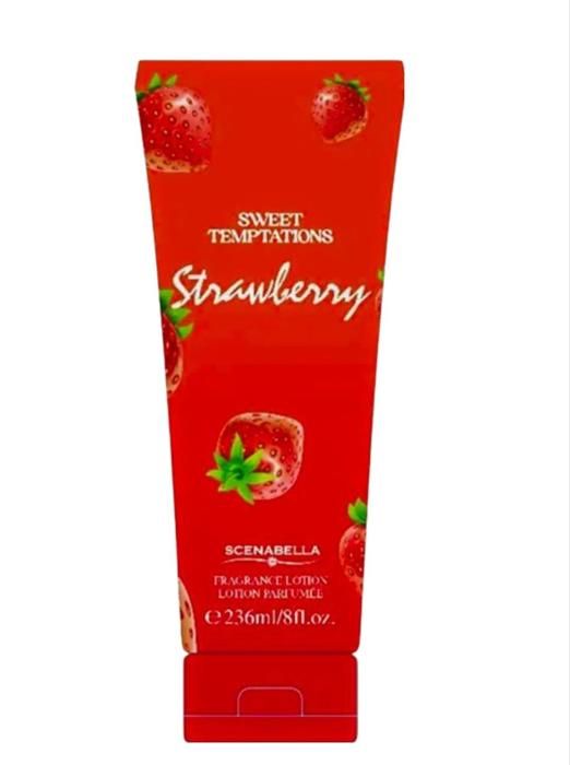 Lotion parfumée - SCENABELLA - Fraise juteux - Hydratante - Réparatrice - Tous types de peau