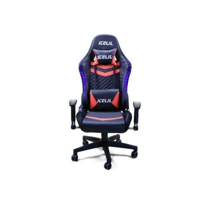 Chaise gamer Icelil Avec Éclairage D’ambiance ARGB Couleur Rouge Ou Noir