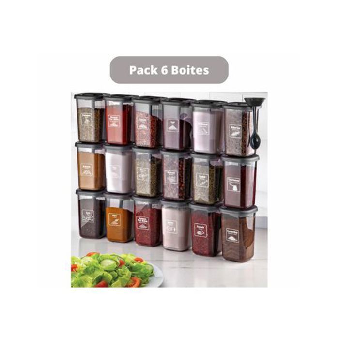 Boite Hermétique Alimentaire sans BPA avec Couvercles, Lot de 8 boites capacité 1,3 Litres