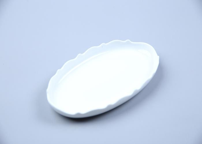 Assiette Plate Ovale - GENERIC - 20,2cm - Porcelaine Blanche - Compatible Lave-Vaisselle - 1 Pièce