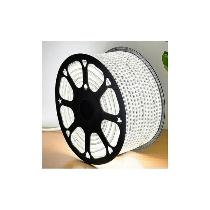 Led Strip 100m LED bande double, Blanc, Flexible, Étanche + 10 Connecteurs Offertes