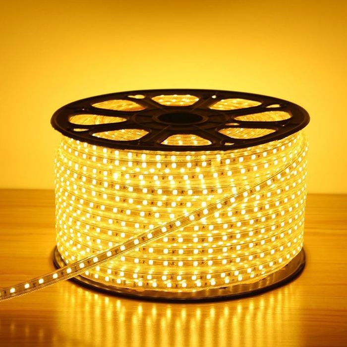 Led Strip Light 100m LED bande double, Gold, Flexible, Étanche + 10 Connecteurs Offertes