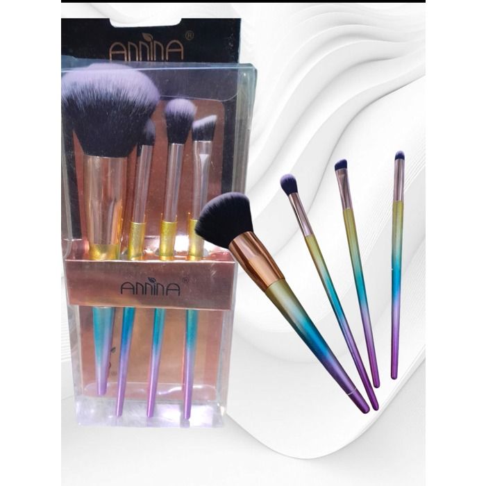 4 pcs de pinceaux maquillage make up pour visage professionel Set ensemble