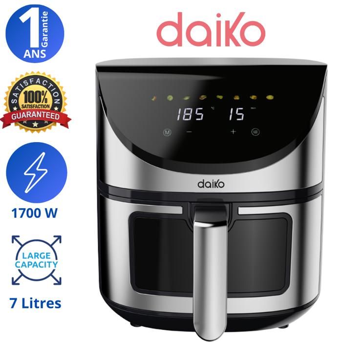 Friteuse sans Huile - Daiko - FSH-8654EDK - 7 Litres - 1700W - Tactile LED