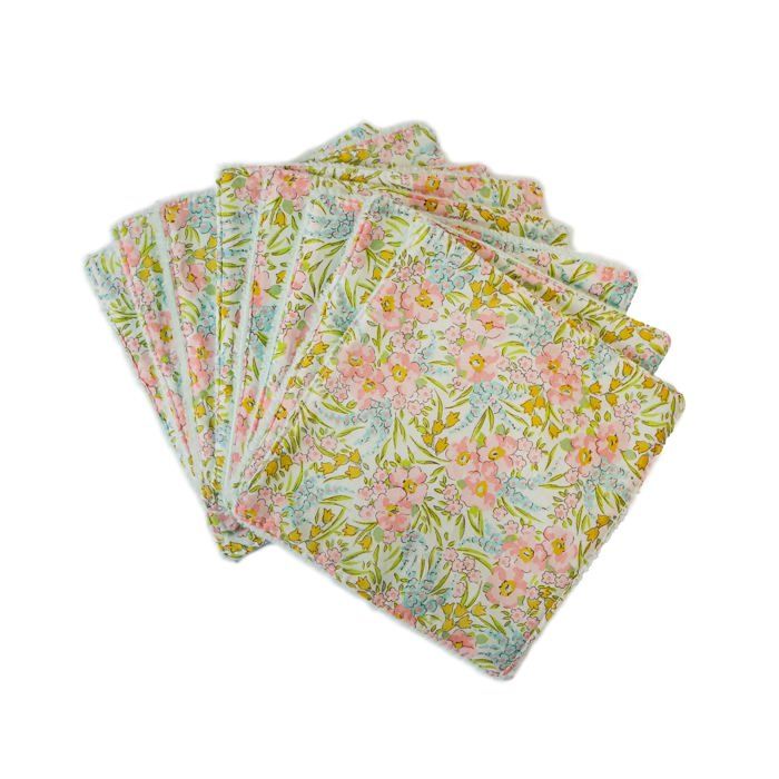 Pack de 8 Lingettes Lilibet Rose Liberty Tana Lawn