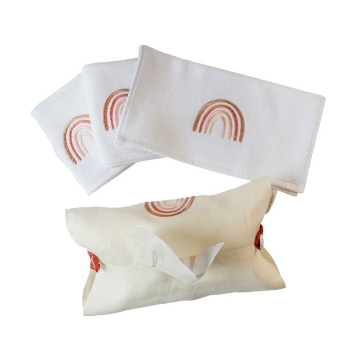 Housse boite de mouchoir - Terracotta