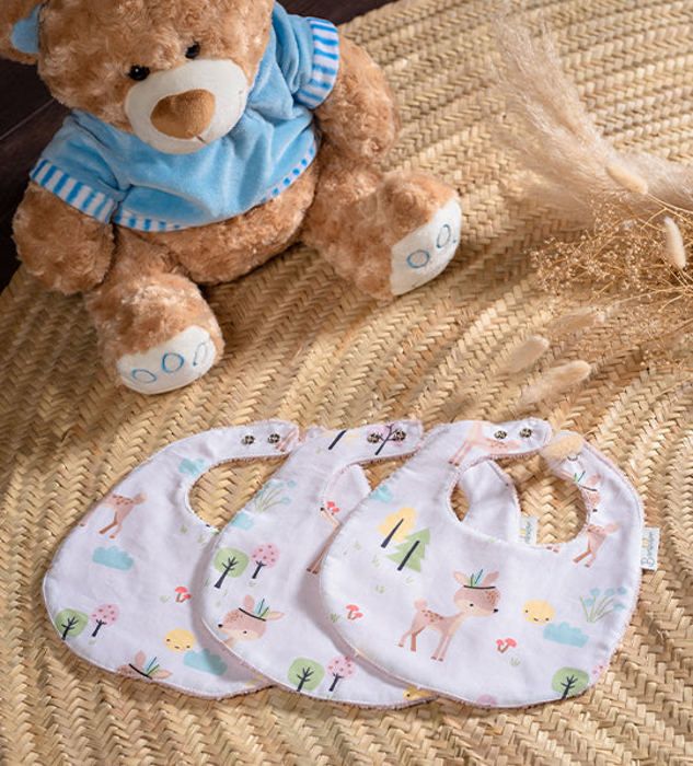 Pack de 3 Bavoirs Classiques Bambi