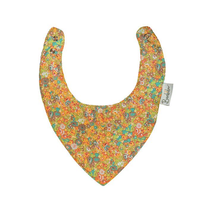 Bavoir Bandana Liberty Orange Emma
