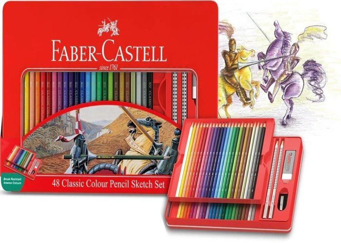 Set de crayons aquarelle Faber-Castell 48 pièces